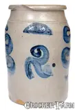 N. Cooper & Power, N. COOPER & POWER / MAYSVILLE, KY Stoneware Jar with Bold Cobalt Decoration, circa 1860, Stoneware