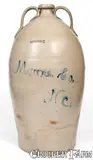 Moore Co., Monumental J. D. & T. W. CRAVEN Stoneware Water Cooler Inscribed "Moore Co. / N. C.", 1824-1895, Stoneware