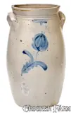 L. Norton & Son, L. NORTON & SON / BENNINGTON (Vermont) Stoneware Churn, circa 1835, Stoneware