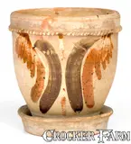 Solomon Bell, SOLOMON BELL / STRASBURG, VA Redware Flowerpot