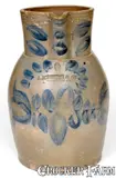 A. Keister & Co, Rare A. KEISTER & CO. / STRASBURG, VA Stoneware Pitcher, circa 1850, Stoneware