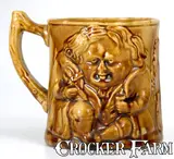 E. & W. Bennett, E. & W. BENNETT / BALTIMORE, MD Rockingham Ware Toby Mug, mid 19th century, Stoneware