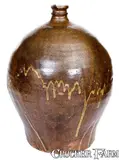 David Drake, Fine Four-Gallon Stoneware Jug Incised "Lm," Dave at Lewis Miles' Stony Bluff Manufactory, Horse Creek Valley, Edgefield District, SC, circa 1855, circa 1855, Stoneware