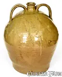 David Drake, Important Double-Handled Stoneware Jug by Dave (August 31, 1852), Edgefield District, SC, 1852, Stoneware