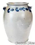 J. Swann, Rare J. SWANN / ALEXA (John Swann, Alexandria, VA) Stoneware Jar, circa 1820, Stoneware