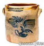 P. Mugler & Co., P. MUGLER & CO. / BUFFALO. NY Stoneware Crock, circa 1848-1852, Stoneware