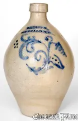 J. Heiser, J. HEISER / BUFFALO N.Y. Stoneware Jug, circa 1852-1856, Stoneware