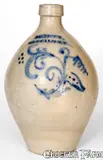 J. Heiser, J. HEISER / BUFFALO N.Y. Stoneware Jug, circa 1852-1856, Stoneware