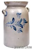 W.H. Lehew & Co., Scarce W.H. LEHEW & CO. / STRASBURG, VA Six-Gallon Stoneware Churn