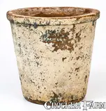 G.W. Duey, Exceedingly Rare G.W. DUEY / RAPIDAN, Virginia Redware Flowerpot, fourth quarter 19th century, Redware