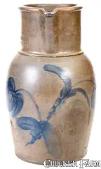 J.M. Hickerson, J.M. HICKERSON / STRASBURG, VA Stoneware Pitcher, circa 1880, Stoneware