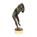 Josef Josephu, ”Salome” - statuetă din bronz, reprezentând o scenă biblică, cca. 1920, bronz patinat
