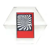 Hexagon by Victor Vasarely, 4 books, plexiglass, offered Feb 2026