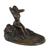 Marin H. Georgescu, Vide-poche Art Nouveau, din bronz, imaginat de sculptorul și pictorul M.H. Georgescu