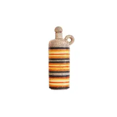 Nikolay Diulgheroff, Futuristic bottle, ceramics enameled with airbrush in polychrome