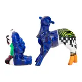 Lia Bira, Arca iubirii (oaie, urs), 2023, pictură, email pe ceramică