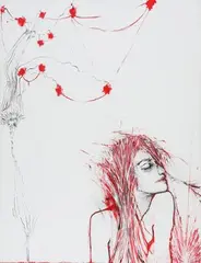 Judit Ström, Hidden Place”, 2003. Signed , titled and dated on the reverse, 2003, Oil on canvas