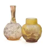 Émile Gallé, Two vases of resp