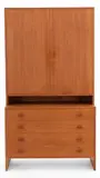 Hans J. Wegner, Shelving unit in teak, consisting of cupboard and chest of drawers