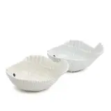 Jeanne Grut, Two bowls of porcelain modelled in the form of fish