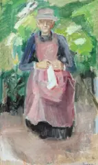 Ane Brügger, Portrait of a woman, Oil on canvas