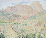 Sigurd Swane, Southern mountain Landscape, Oil on canvas
