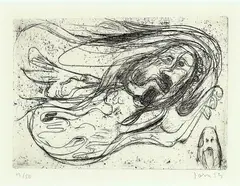 Asger Jorn, Composition from “Schweizer Suite, Drypoint etching