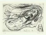 Asger Jorn, Composition from “Schweizer Suite, Drypoint etching