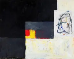 Odd Moe, Collage”, 2019. Signed on the reverse Odd Moe 2019. Oil and mixed media on canvas, 2019, Oil and mixed media on canvas