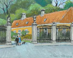 Carl Falbe-Hansen, Frederiksberg Garden, Oil on canvas