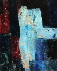 Anne Vilsbøll, Untitled, Oil on handmade paper mounted on canvas