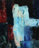 Anne Vilsbøll, Untitled, Oil on handmade paper mounted on canvas