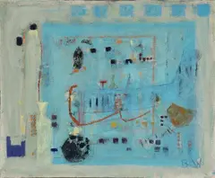 Bettina Winkelmann, Wenn ich wüsste”, 1998. Signed B.W.; signed on the reverse with title and dating, 1998, Oil on canvas