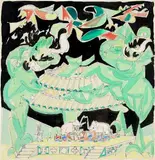 Richard Mortensen, Stage Design for “Nattergalen”, 1946. Unsigned, 1946, Watercolour and ink on paper