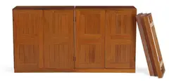 Mogens Koch, Two cabinets in solid mahogany, including five plinths