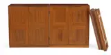 Mogens Koch, Two cabinets in solid mahogany, including five plinths
