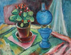Eugène de Sala, Still life with flowers, Oil on panel
