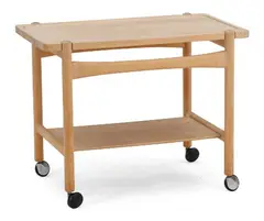 Hans J. Wegner, Serving cart with with frame and tray of maple
