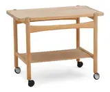 Hans J. Wegner, Serving cart with with frame and tray of maple