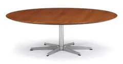 Arne Jacobsen, Coffee table with aluminium base