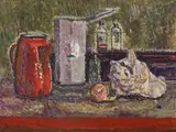 Gustav Hansen, Still life, 1974, Oil on canvas