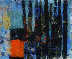 Anne Vilsbøll, Forest House”, 2006. Signed, titles and dates on the reverse, 2006, Oil on canvas