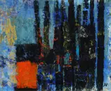 Anne Vilsbøll, Forest House”, 2006. Signed, titles and dates on the reverse, 2006, Oil on canvas