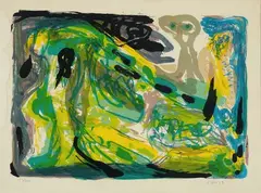 Asger Jorn, Nuit Déchirée, lithograph