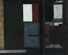 Svend Danelund, Skagen gasværk, 1966. Signed with title and date on the reverse, 1966, Oil on canvas