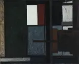 Svend Danelund, Skagen gasværk, 1966. Signed with title and date on the reverse, 1966, Oil on canvas