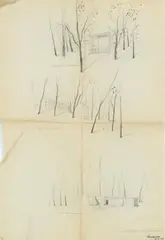 Arne Jacobsen, Architectural drawing, Pencil on paper