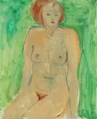 Kaj Ejstrup, Model, Oil on canvas
