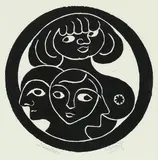 Henry Heerup, Medaljon, lithograph