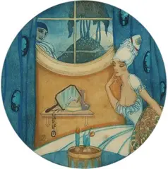 Gerda Wegener, Untitled (Nuits mystérieuses), Gouache on paper